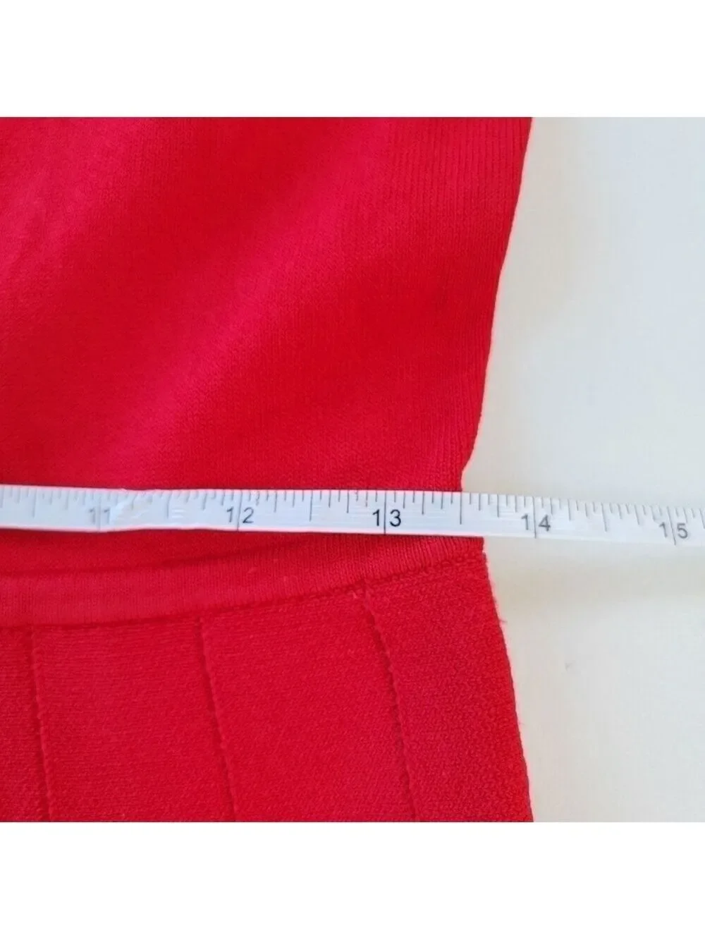 Ann Taylor Red 3/4 Sleeve Scoop Neck Skater Dress Size Medium Petite EUC